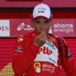 2010 Vuelta Espana - Gilbert in Red Jersey After Stage 3