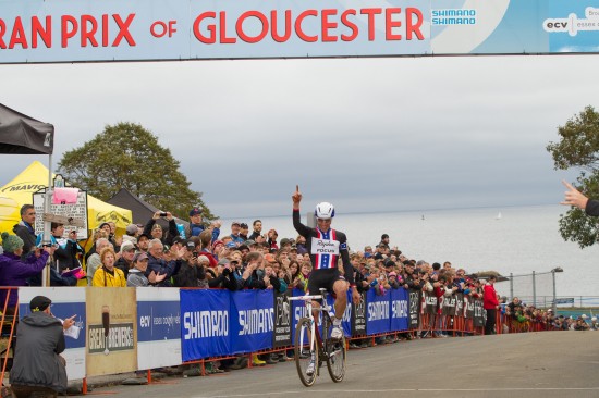 Jeremy Powers wins day one in Gloucester. Photo: Tood Prekaski.